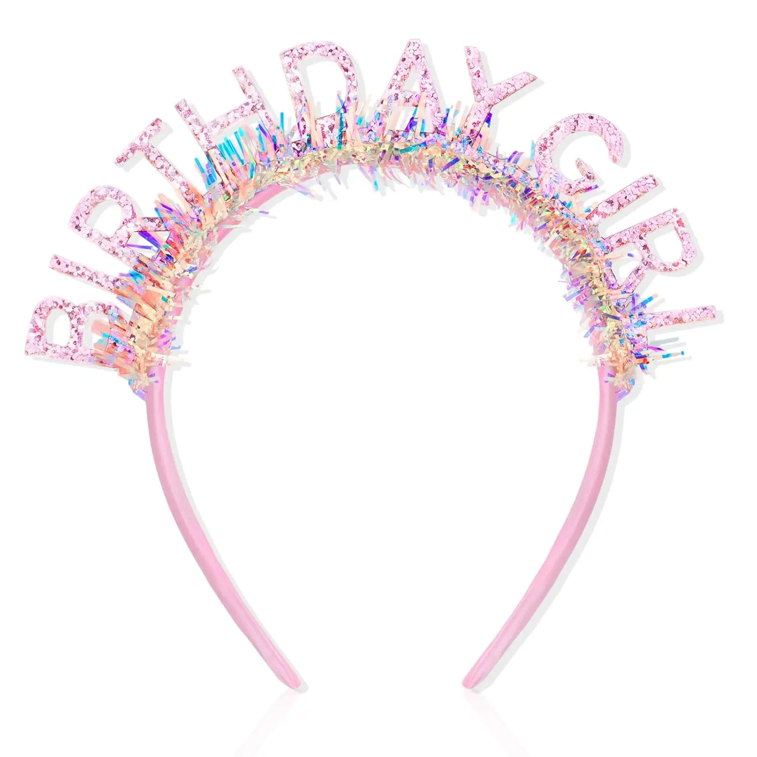 Birthday Girl Headband Crown for Women & Girls -  Glitter Letter Tiara -  Size Fits  - Birthday Decoration &
