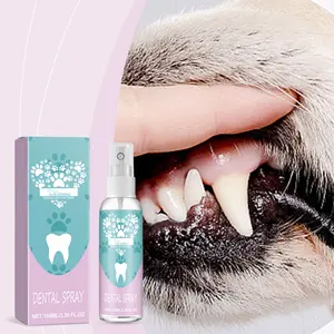 Pet Dental Spray — Care and Cleaning for Pet Oral Health; Removes Stains and Reduces Yellowing