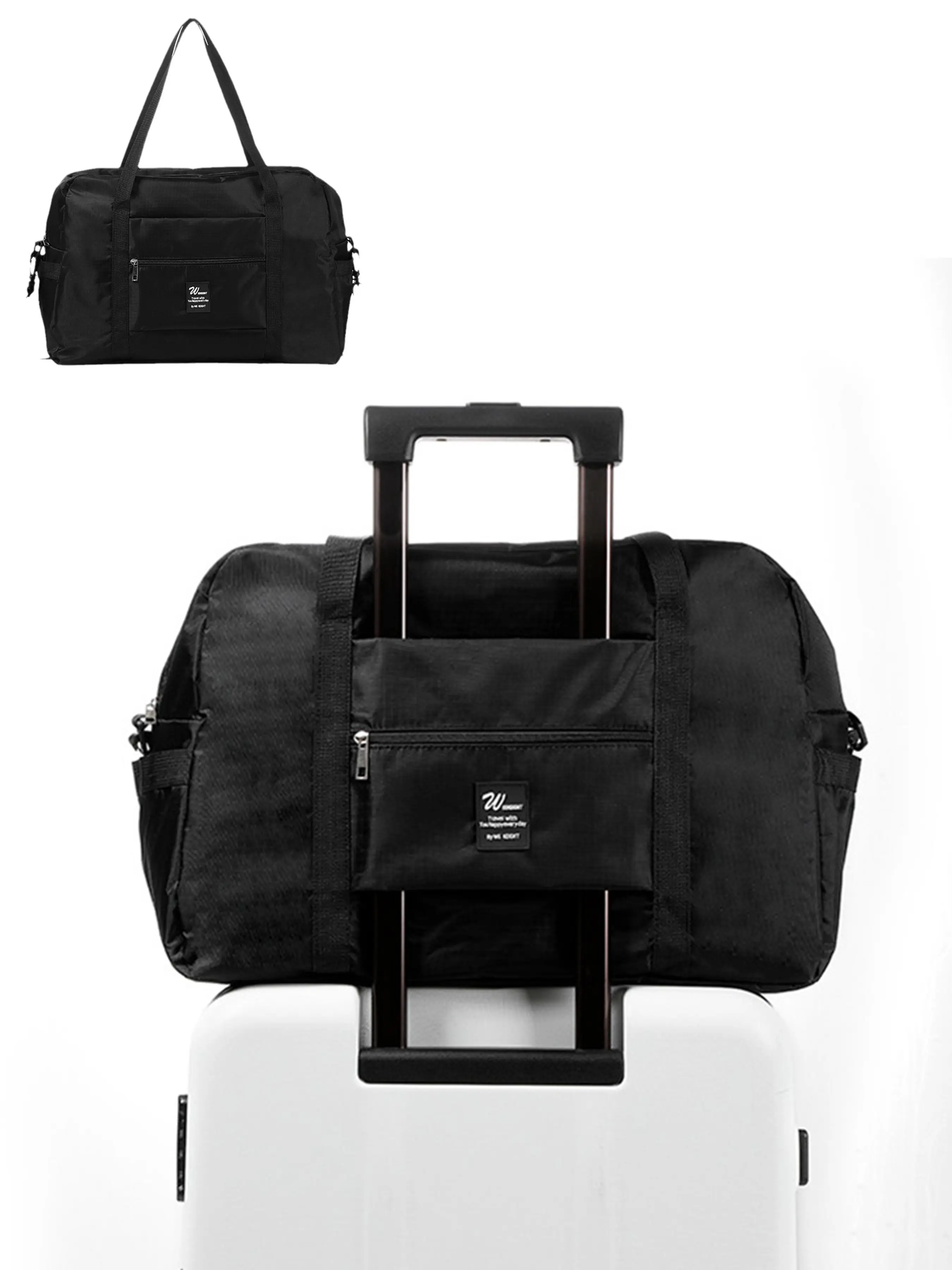Large Capacity Waterproof Travel Crossbody Bag, Detachable Shoulder Strap, Fits Luggage Handle, Ideal for Clothing Storage, Waterproof Duffel Bag, Waterproof Overnight Bag