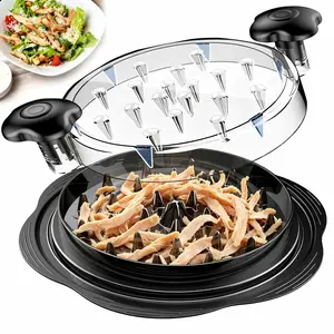 Chicken Shredder, 2026 Pro Large Twist Chicken Breast Shredder Tool, Visible Meat Shredder Machine with Widened Anti Slip Mat, Perfect for Tacos and Buffalo Chicken Dip, Dishwasher Washable