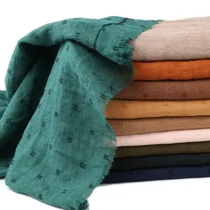 Dot Pom Pom Cotton Hijab Scarves Women Muslim Shawls Big Size Headscarf Wraps Solid Headbands Turbans Bandana Foulard Bufandas