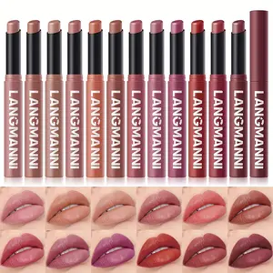 Velvet Matte Lipstick Pencil Makeup Smooth Easy To Apply Long Lasting Significant Coloring Lip Glossy Anti Smudging Waterproof Non Stick Cup SummerVibes Cosmetic