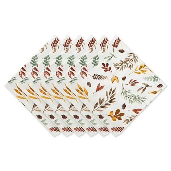 Design Imports Falling Leaves Print Napkin Set of 6