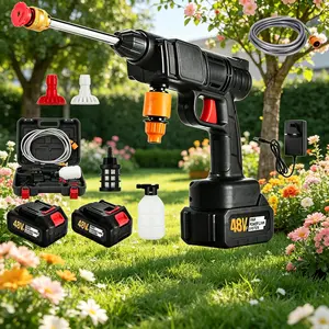 Portable Cordless Pressure Washer Spray Gun – High Power Cleaner for Car Washing & Outdoor Cleaning