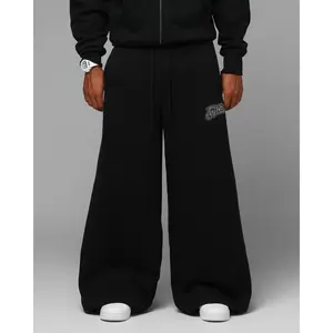 Loiter Silicone Ultra Wide Sweatpants Black