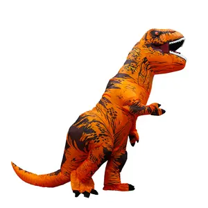 T-Rex Inflatable Costume Dinosaur Suit for Adults, Perfect for Festive Halloween Parties & Role-Playing, Easy to Wear & Remove, No Batteries Included