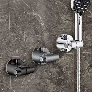 Adjustable Shower Head Suction Cup Holder, Bathroom Handheld Shower Rack, Wall Mount No Drilling Bracket, Multi-Color, Bath Hardware Accessories