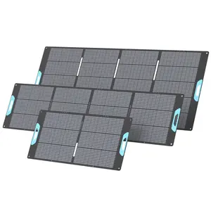 E-POWO Foldable Outdoor Solar Panels 110W 220W 400W Waterproof High Efficiency Panels for RV and Camping Fast Charging, High-Efficiency Cells, Plugs into Jackery/EcoFlow/Bluetti Generators for Cabin Life, RV Full-Timers, Outdoor Filming, and Backup Kits