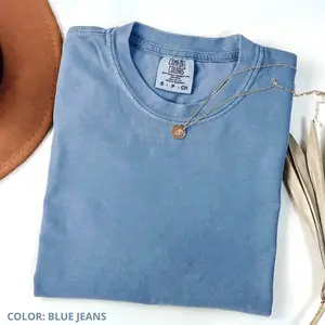 Comfort Colors Blank T-Shirt, %100 Cotton Trendy Comfort Colors Tee, Top Womenswear Streetwear Summer Tshirt, Soft Colored Blank Washed T-Shirts -TrendWear USA