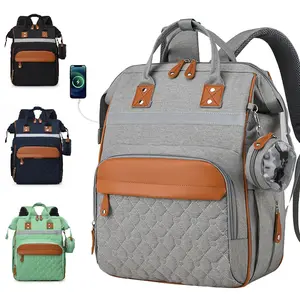 Diaper Bag Backpack Ba by Bag, Ba by Girl Boy Diaper Bag for Dad Mom with Pad, 16 Pockets, Pacifier Case, Large Diaper Bags Unisex for Travel Diaperbags