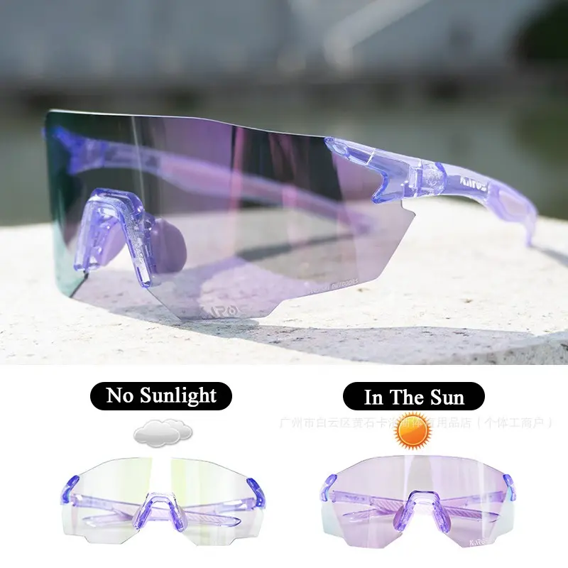 Clear purple frame purple clear lenses