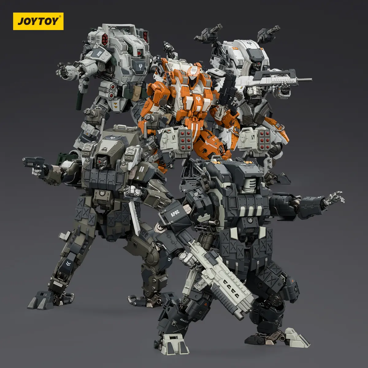 JOYTOY 1/25 Action Figures APOC Series Razor Stealth/Night Ops Mech Thor Fire Strike Mech DragonFang Assault Mech Hummer Standard Combat Mech Mystic Armor Heavy Assault Mech