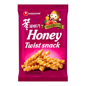 NONGSHIM Korean Honey Flavored Twist Snacks, 2.64 oz