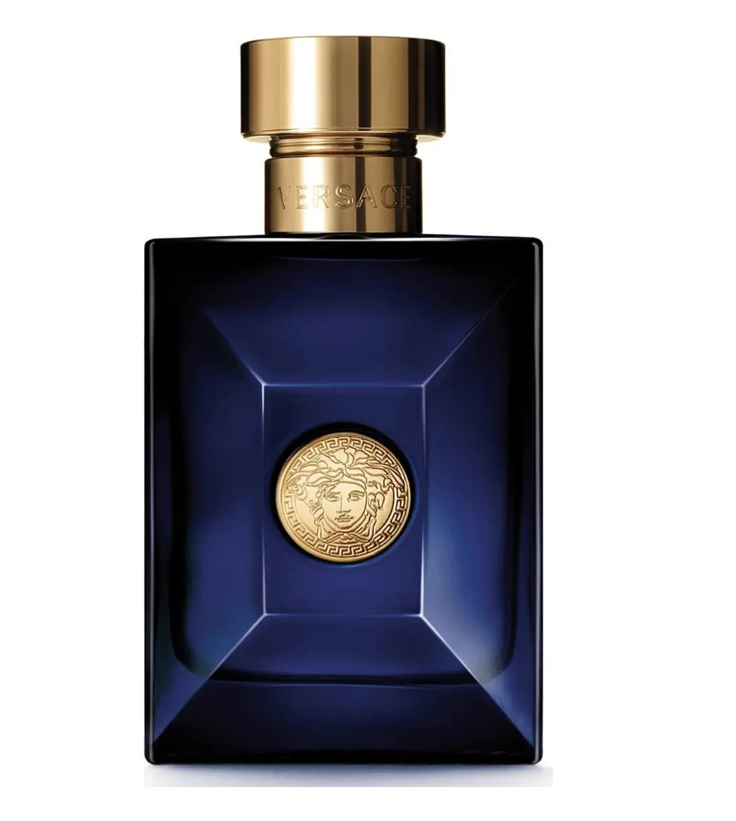 Versace Pour Homme Dylan Blue for Men Eau de Toilette Spray - Luxurious Blue Bottle with Gold Accents Versace Pour Homme Dylan Blue for Men Eau de Toilette Spray - Luxurious Blue Bottle with Gold Accents