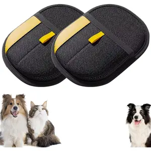 Electrostatic Gloves Pet Hair Removal Glove for Cats & Dogs, 2025 New Pet Hair Remover Glove for Couch, Furniture, Carpet, Curtain, Washable Reusable Animal Fur Removal Tool (2PCS),summervibes