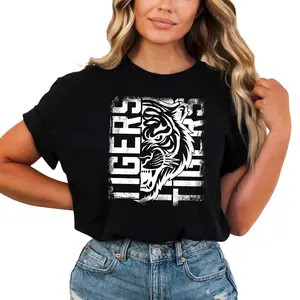 Tigers Team Shirt for Teens, Women, and Men - Family Game Day T-Shirts - Teacher School Team Tee - Tiger Team Mascot Shirt - School Spirit Shirt