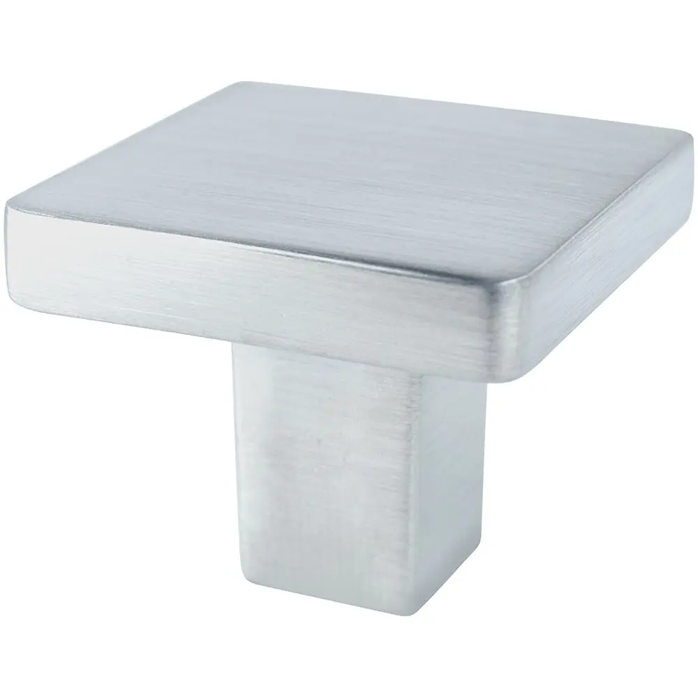 Berenson BE0959 10SC 1.5 in. Advantage One Square Knob, Chrome