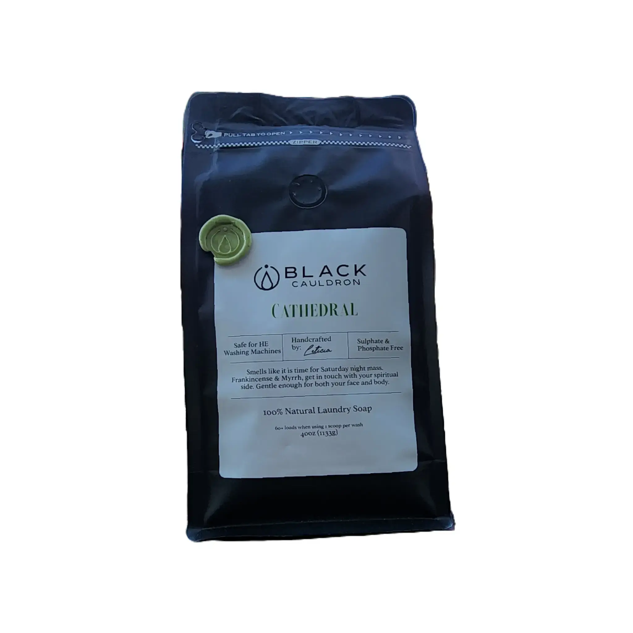 Cathedral (Frankincense & Myrrh) Natural Laundry Soap Powder 40oz