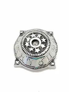 Zodiac Metal Candle Holder & Crystal Sphere Holder -  3.75"