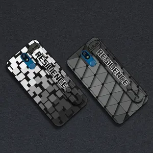 mature simple Phone Case For LG K40 Fashion Design Soft case Anti-dust Plain color personality Wristband Dirt-resistant Phone Holder Anti-knock Durable commerce Wrist Strap