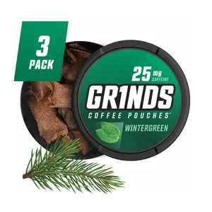 Grinds Coffee Pouches - Wintergreen (Pack of 3)