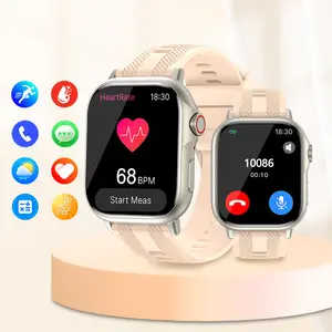 Smart Watch with 2.01 inch HD Full Touch Screen, Bluetooth, Message Notifications, Call reminders, Magnetic Charging, Blood Oxygen (SpO2) & Heart Rate Monitor, Multiple Sports Modes, Health Smart Watch, for Men and Women, Perfect Christmas Gift