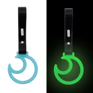 BLUE MOON GLOW IN THE DARK GREEN TSURIKAWA RING TRAIN BUS HANDLE STRAP BLACK