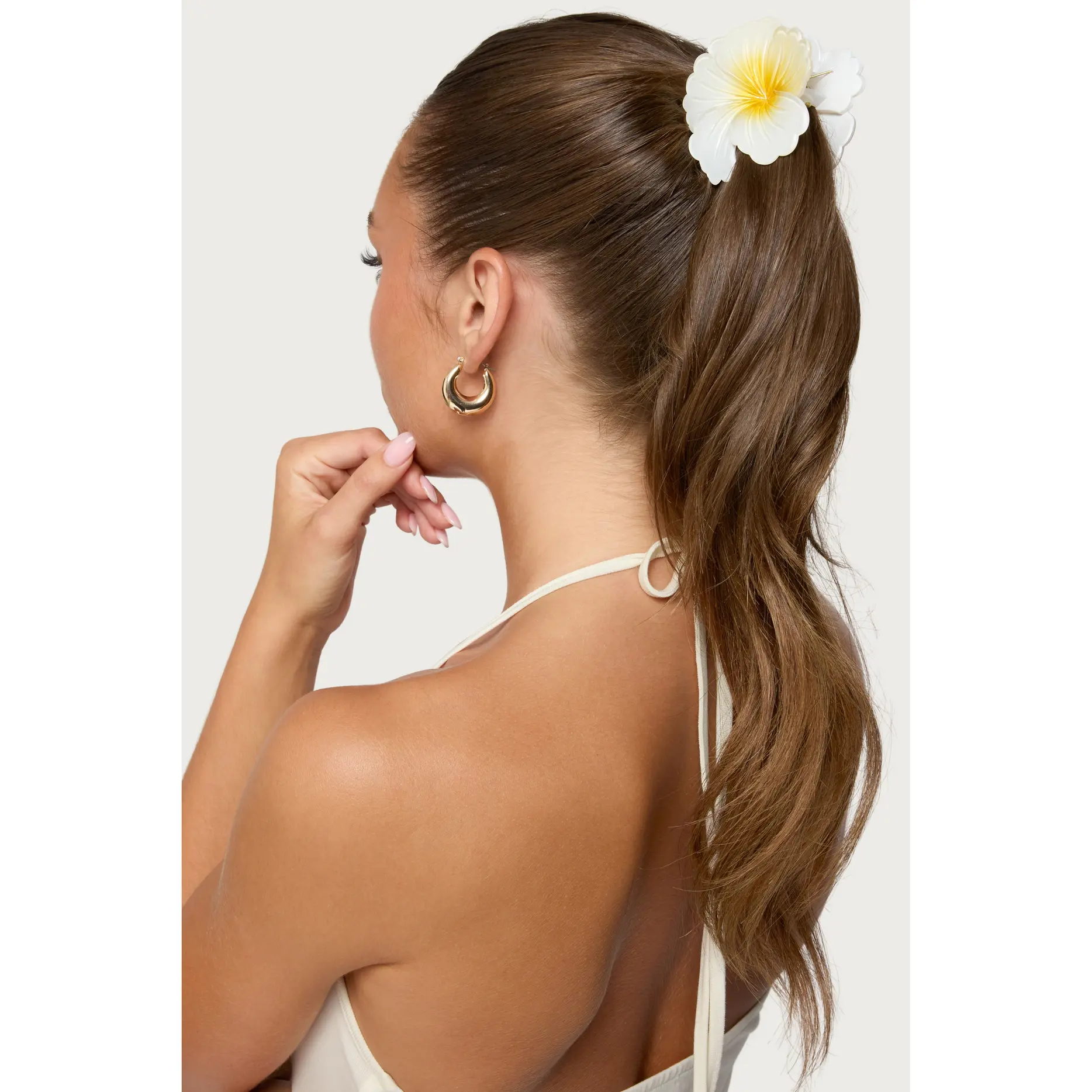 Hibiscus Flower Claw Clip