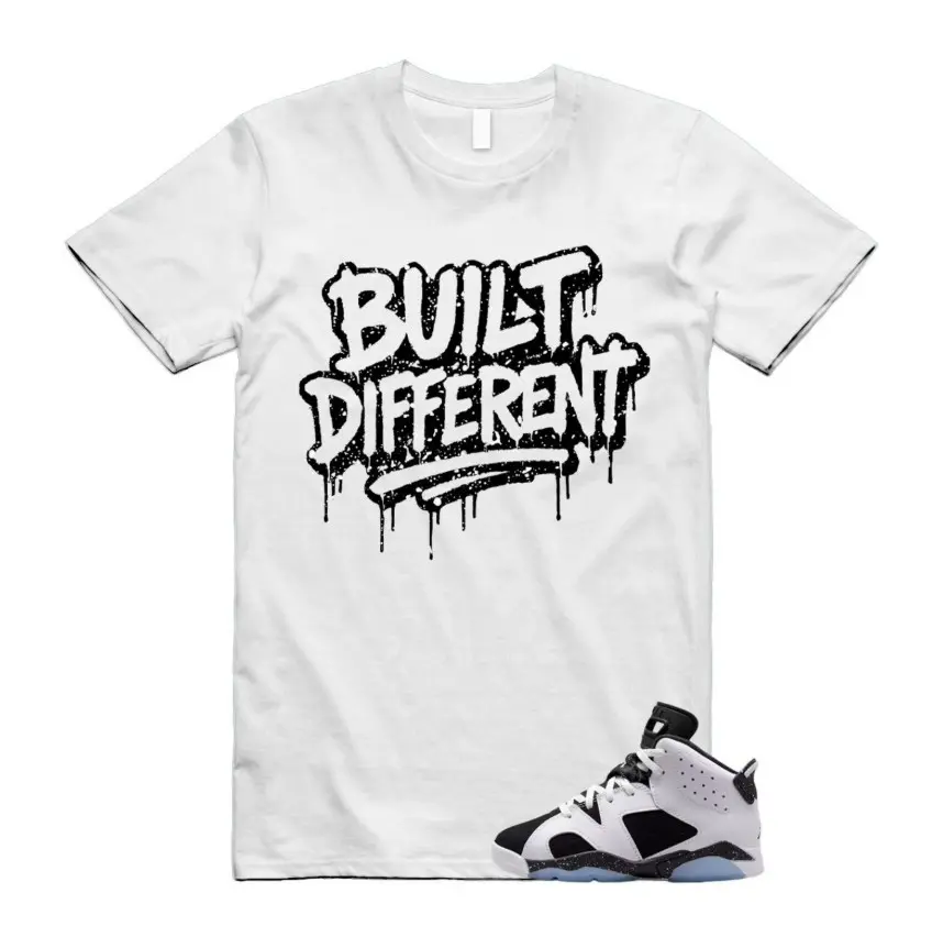 6 White Black Sneaker Matching Tee, 6 White Black Outfit Shirt, Soft Cotton Unisex, Casual Graphic Shirt for Sneaker Lovers