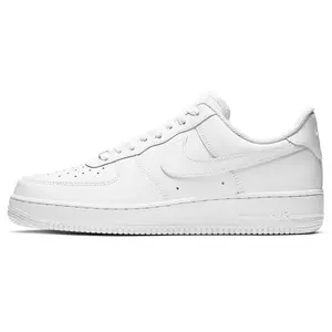 Nike Women and Men's Air Force 1 Low White Classic Sneakers Shoes - Plain Design for Everyday Wear (Size 5.5W-13M) CW2288-111 & DH2920-111