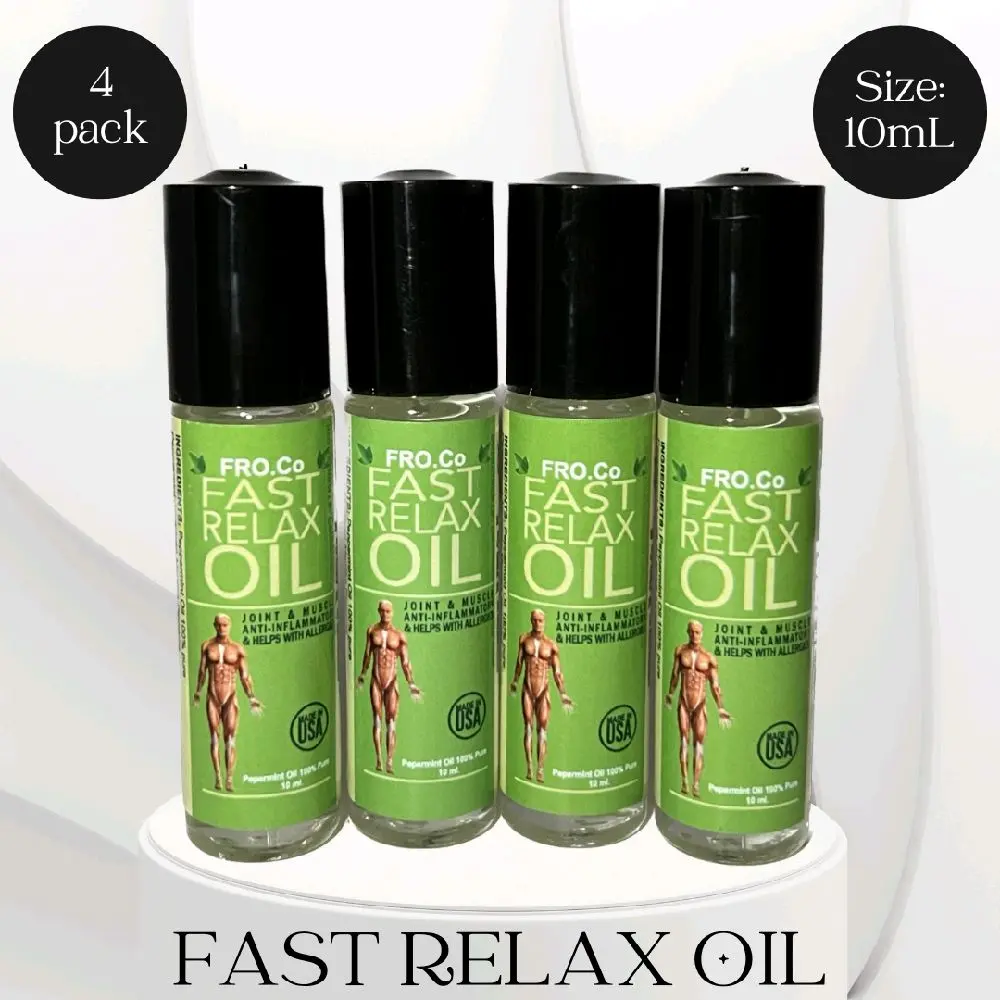 Fast relax oil QUALITY YOU CAN TRUST - Our essential oils are of the highest quality and are all-natural with no synthetic fragrances or additives. Organic Muscle Relief Essential Oil Blend Roll On, 100% Pure USDA Certified Aromatherapy for Muscle Aches &