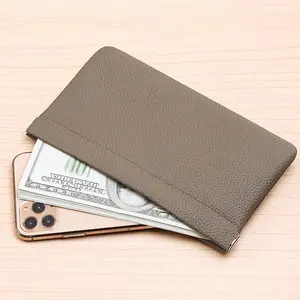 Solid Color Pu Leather Fashionable Wallet, 1 Count Self-closing Storage Bag, Portable Storage Organizer for Passport, Id Card, Earphone, Data Cable, Room Accessories, Zipper Coin Purse, Business Minimalist Wallet, Durable Fashion Minimalist Wallets