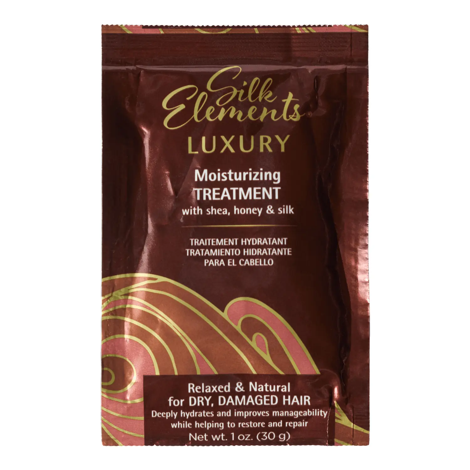Silk Elements Luxury Moisturizing Haircare Conditioner Packette - Single-Use, for Adult Relaxed or Natural Hair, Shea, Silk, Hydration, Repairing, Restoring
