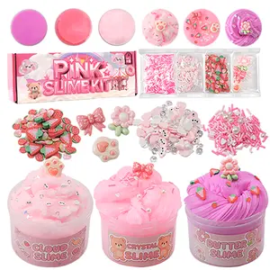 Easter Gift 3-Pack 100ml ink Slime Kit – Butter, Cloud & Crunchy Slime, Non-Sticky Soft Slime Toy for Kids Ages 8–12