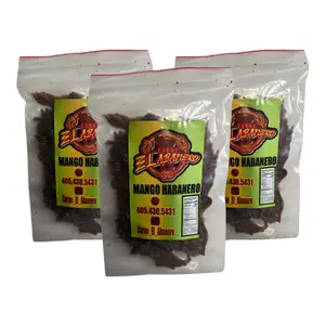 El Abanero Mango Habanero 12oz Total (3 pack Party Pack) beef jerky