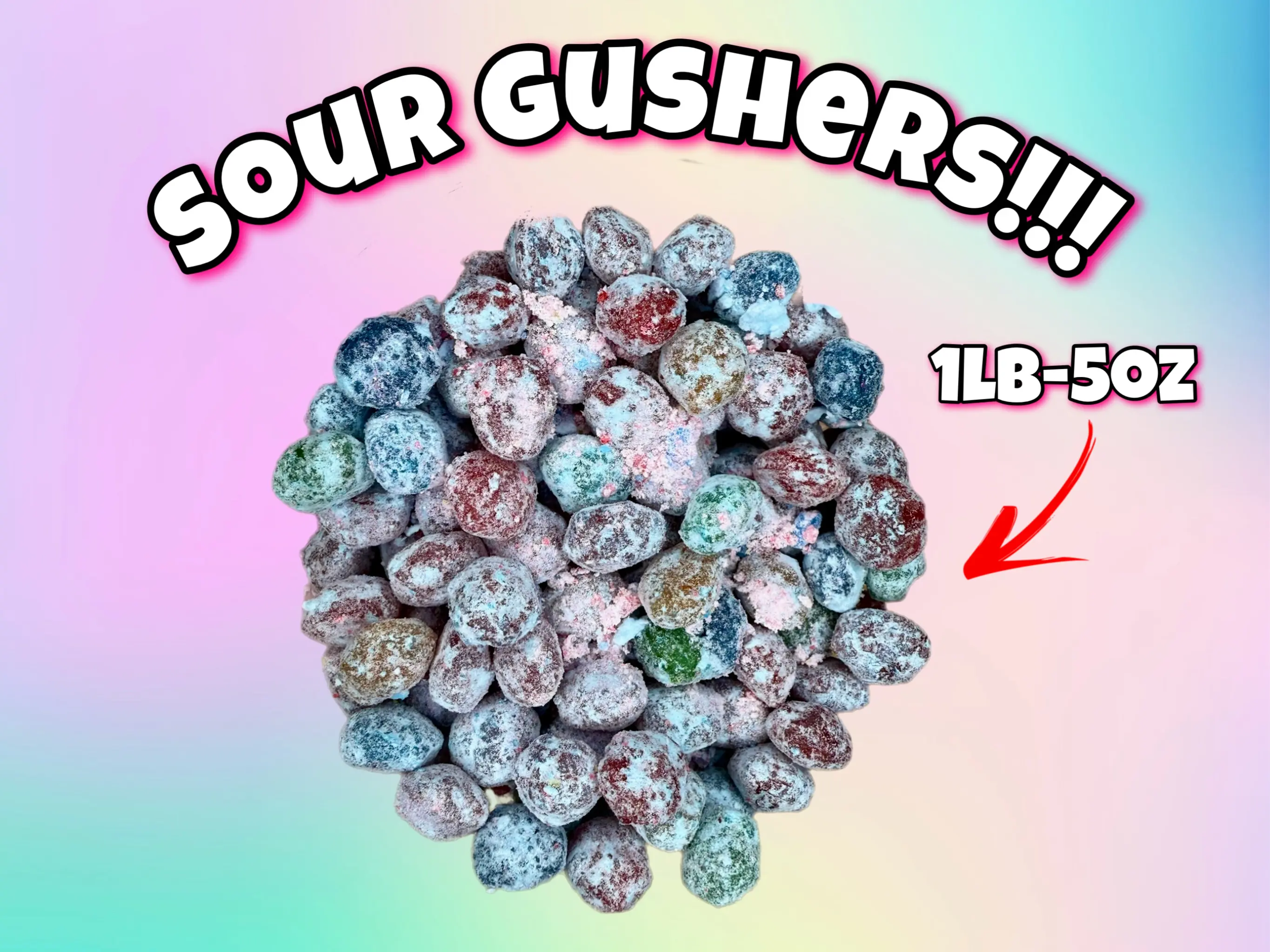 Extreme Sour Gushies | Custom Candy Chewy Flavor Snack