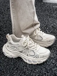 Men's Retro Mesh Dad Shoes, Breathable Thick Sole Casual Sports Sneakers Trendy Versatile Daily Walking Running Trainers Sporty Running Fashion Workout Sneakers