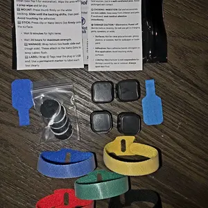 Cable Management Kit - Magnetic Charger Docks & Desk Wire Organizers