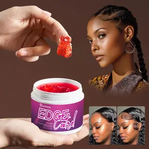 BLUIMON EDGE Control Gel with Castor Oil 5.07 Fl Oz Strong Hold Thick Edges Non-Greasy Non-Flaking No White Cast Long Lasting Supports Hair Growth Natural Formula For All Hair Types Haircare Moisture Moisturize based hair clay based curl cream
