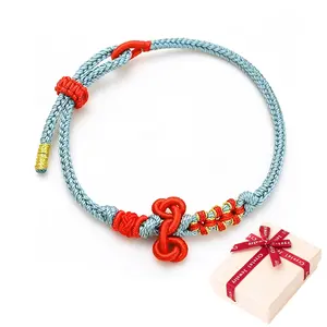 Wenchang Knot Bracelet Ruyi Elements Handmade Woven Lucky Red Rope For Women Men Braided Wrap String Hand Strap Feng Shui Attract Luck Bracelet Symbolizing Success In Various Examination Jewelry Accessories Bracelets Friendship Love Gifts
