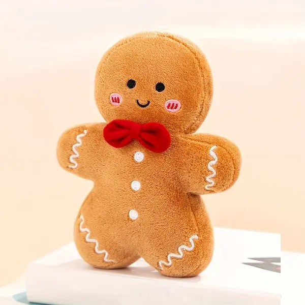 Cute 15cm Gingerbread Man  Toy, Soft Christmas Gingerbread Stuffed Doll, Holiday Decor Pillow, Perfect Gift for Kids & Christmas huggy wuggy pip