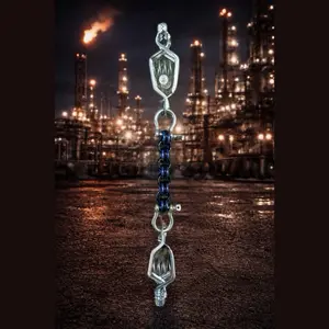 Double Alligator Clip 3 Ring Link Glove Clip