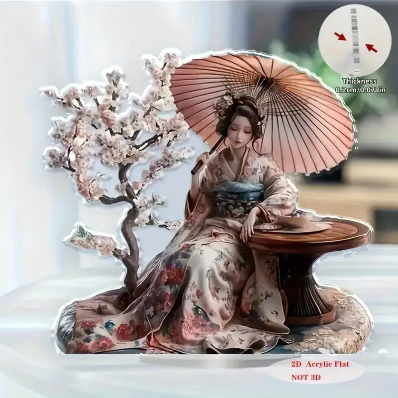 Geisha decorative ornaments are suitable as traditional Japanese themed decorations for home bedroom tabletop art