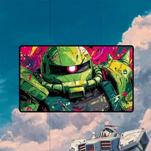MS-06C Zaku II Playmat | Gundam TCG Playmat | Iconic Mobile Suit with Zones Option