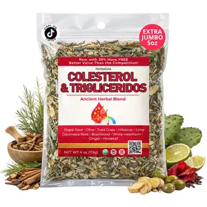 Colesterol Herbal Compound Tea 4oz (141g) – 100% Natural Infusion – Compuesto Ancestral Hierbas Naturales – Makes 40+ Cups – Herbal Mixture – Té Bienestar Ancestral – Non-GMO | No Cafeína