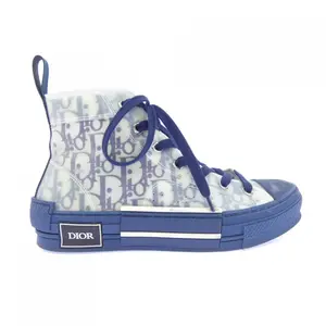 Pre-owned Dior Rubber Small Leather Goods B23 Oblique Sneakers