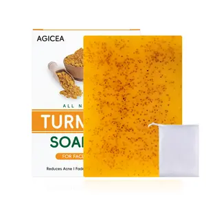 AGICEA Kojic Acid Soap with Turmeric & Lemon - Gentle Brightening Body Wash for Sensitive Skin turmeric soap bar turmeric soap Scented Cleansing