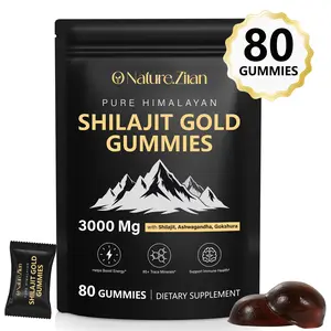 ONatureZiran Shilajit Gummies – Pure Himalayan Shilajit Gold for Men & Women, with Ashwagandha, Gokshura & 85+ Minerals, 80 Gummies