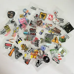 Pack of 85 Hard Hat Decals, Funny Decal