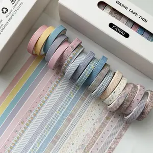 20 Rolls Vintage Washi Tape Set, Multi-Theme Decorative Tape, Cute Fresh/natural Plant/vintage/ Series, Versatile DIY Stationery